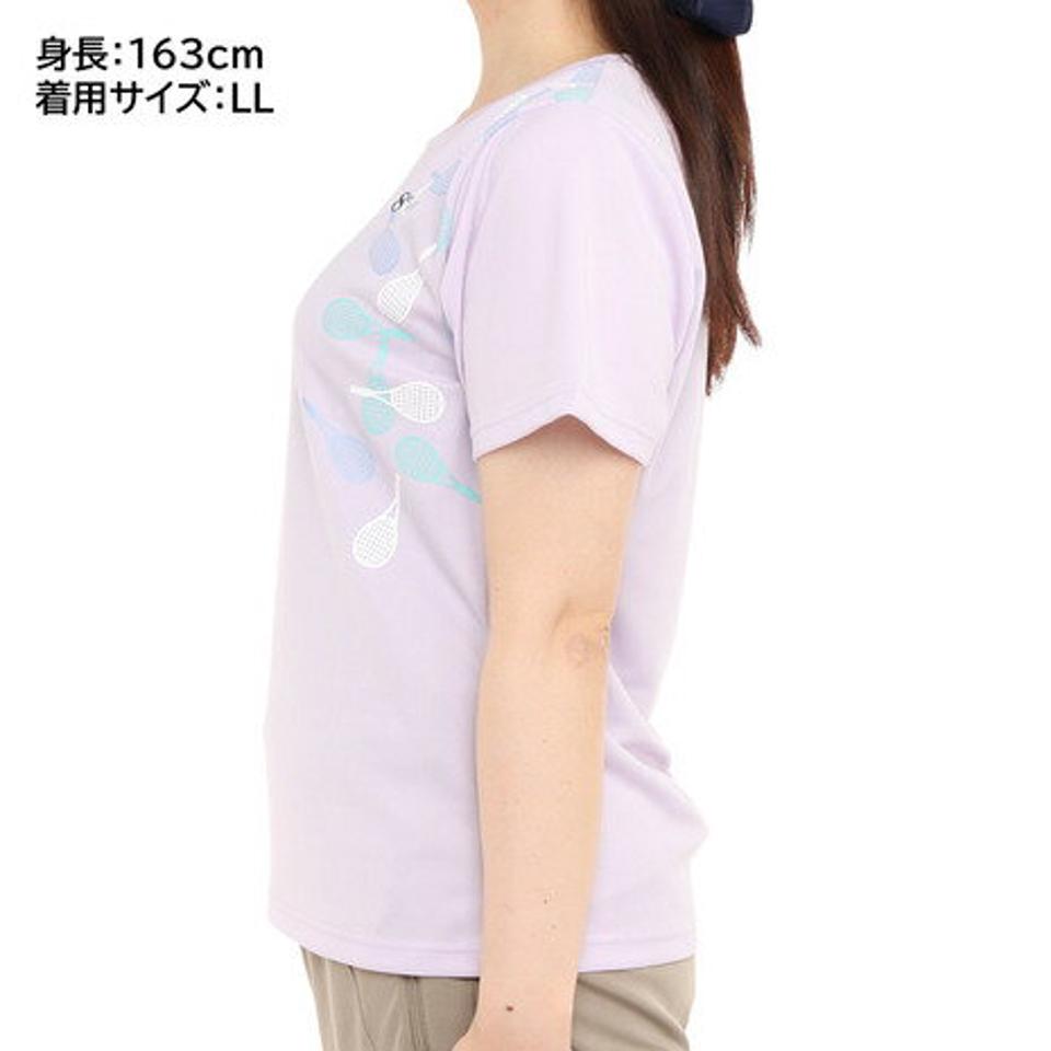 ウィッテム(HUITIEME)(レディース)テニス ドライプラス グラフィック アイコンTシャツ HU20FLS733065LIL