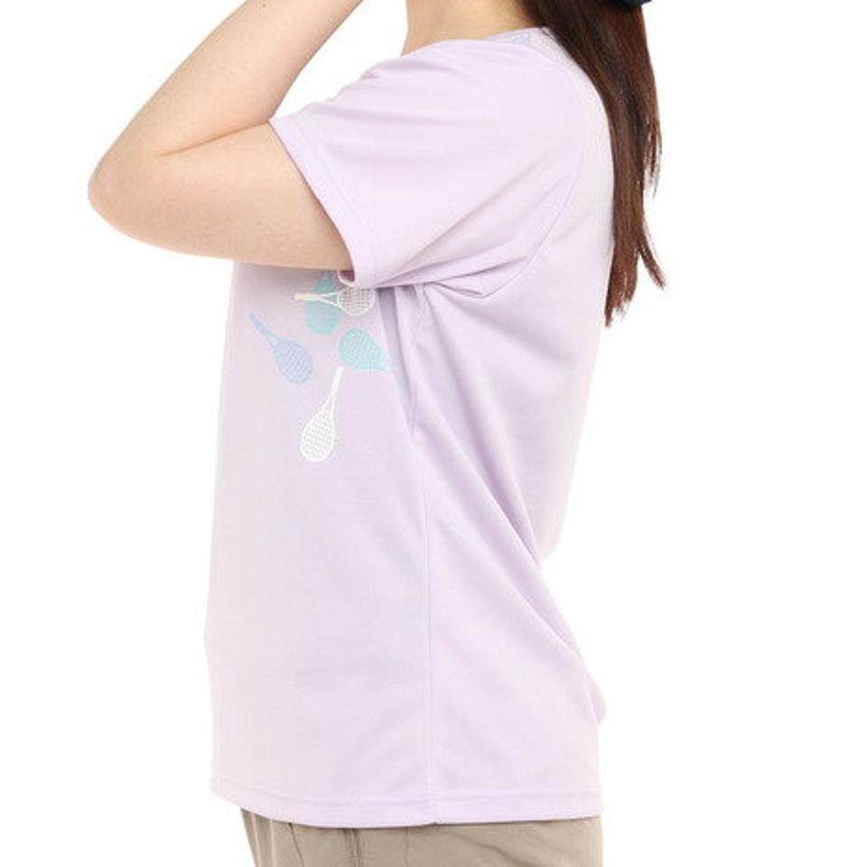 ウィッテム(HUITIEME)(レディース)テニス ドライプラス グラフィック アイコンTシャツ HU20FLS733065LIL