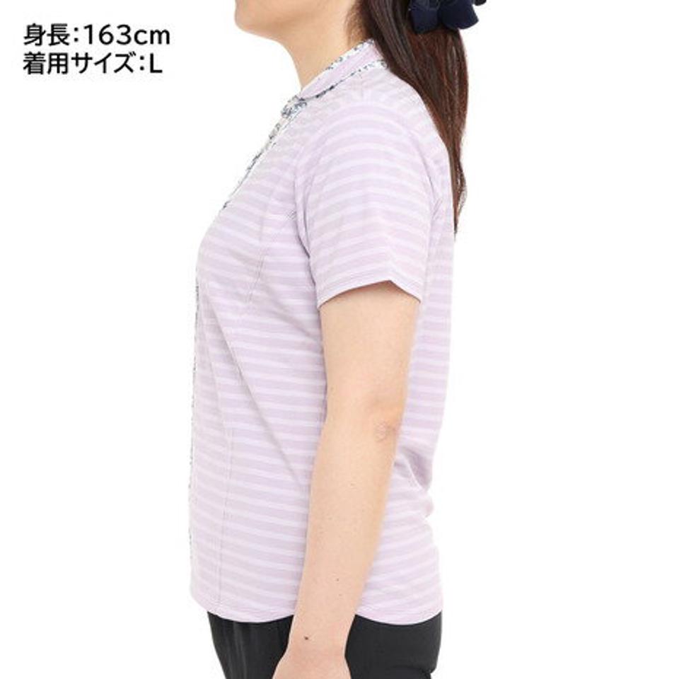 ウィッテム(HUITIEME)(レディース)テニス ドライプラス ボーダー ポロシャツ HU20FLS733056LIL