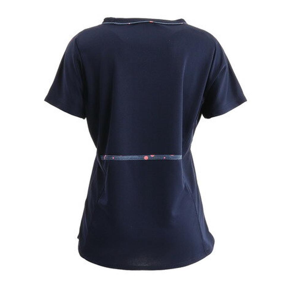 ウィッテム(HUITIEME)(レディース)テニス ドライプラス プリント Tシャツ HU20FLS733053NVY