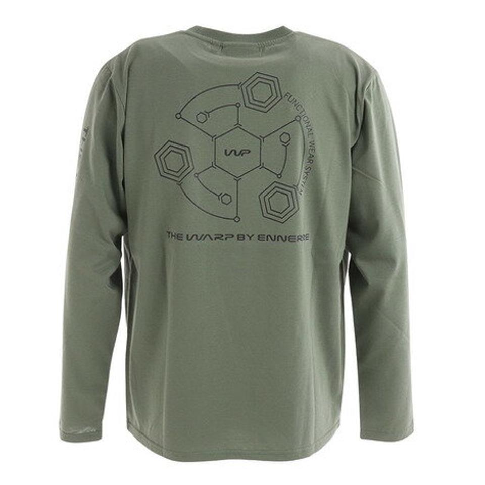 【スポーツデー エントリーでP5倍!4/3 9:59迄】ザ・ワープ・バイ・エネーレ(The Warp By Ennerre)(メンズ)長袖Tシャツ WB3NJB13 KHK
