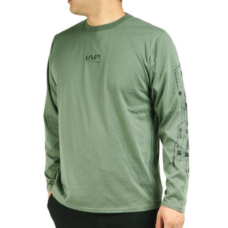 【スポーツデー エントリーでP5倍!4/3 9:59迄】ザ・ワープ・バイ・エネーレ(The Warp By Ennerre)(メンズ)長袖Tシャツ WB3NJB12 KHK