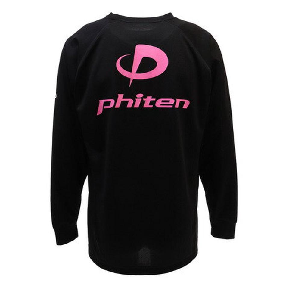 【10%OFFクーポン 9/28まで】ファイテン(PHITEN) Tシャツ 長袖 RAKUシャツ SPORTS 吸汗速乾 ロゴ 3116JG1800 【バレーボールウェア スポーツウェア】 (メンズ)