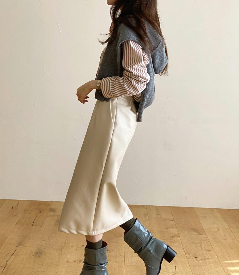 ポケットストライプシャツ・t00006 レディース 【bl】トップス シャツ ストライプ柄 爽やか 大人 オフィス 会社 水色 襟 ポケット 春 秋 韓国ファッション