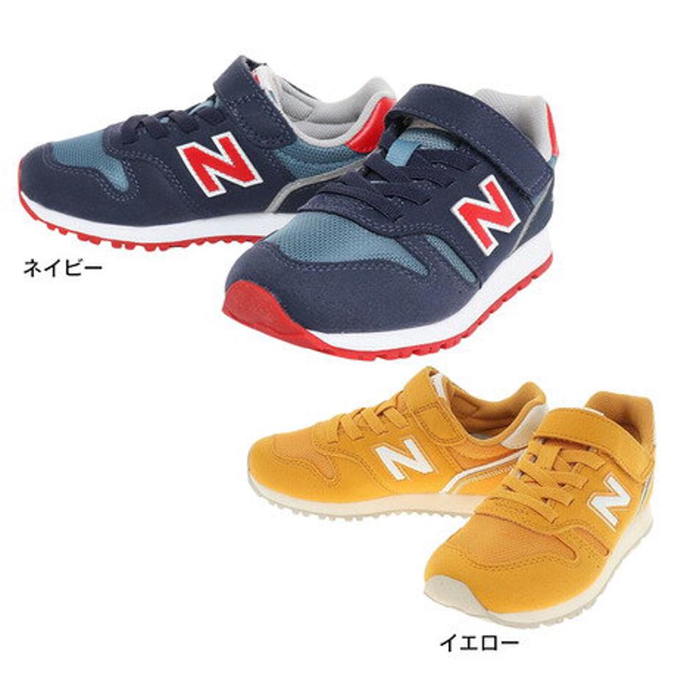 ニューバランス（new balance）（キッズ）ジュニア スニーカー YV373 JA2 ネイビー YV373JA2M カジュアル スポーツ シューズ ベルト付き マジックテープ 通学