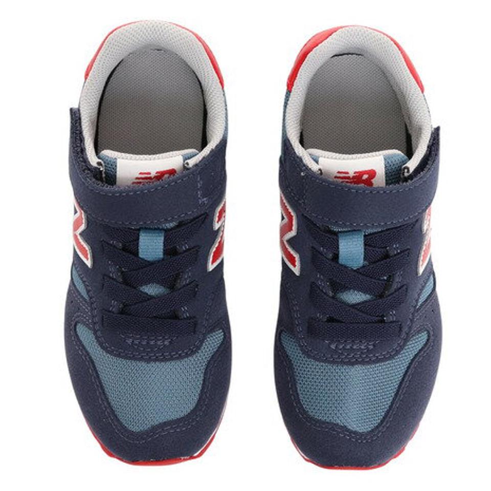 ニューバランス（new balance）（キッズ）ジュニア スニーカー YV373 JA2 ネイビー YV373JA2M カジュアル スポーツ シューズ ベルト付き マジックテープ 通学