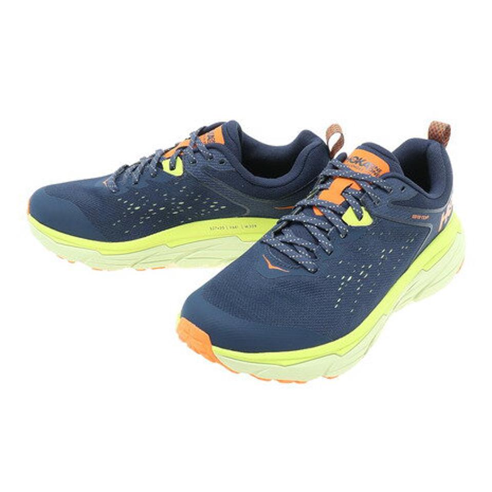 【6/5 24h限定 エントリー＆対象4店舗買い回りで最大P10倍！】ホカ（HOKA）（メンズ）メンズ シューズ スニーカー チャレンジャーATR 6 GTX CHALLENGER ATR 6 GTX ネイビー イエロー 1116876-OSBT 防水