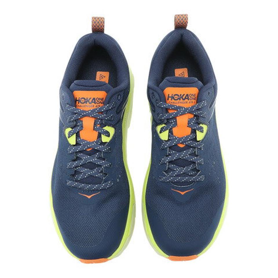【6/5 24h限定 エントリー＆対象4店舗買い回りで最大P10倍！】ホカ（HOKA）（メンズ）メンズ シューズ スニーカー チャレンジャーATR 6 GTX CHALLENGER ATR 6 GTX ネイビー イエロー 1116876-OSBT 防水