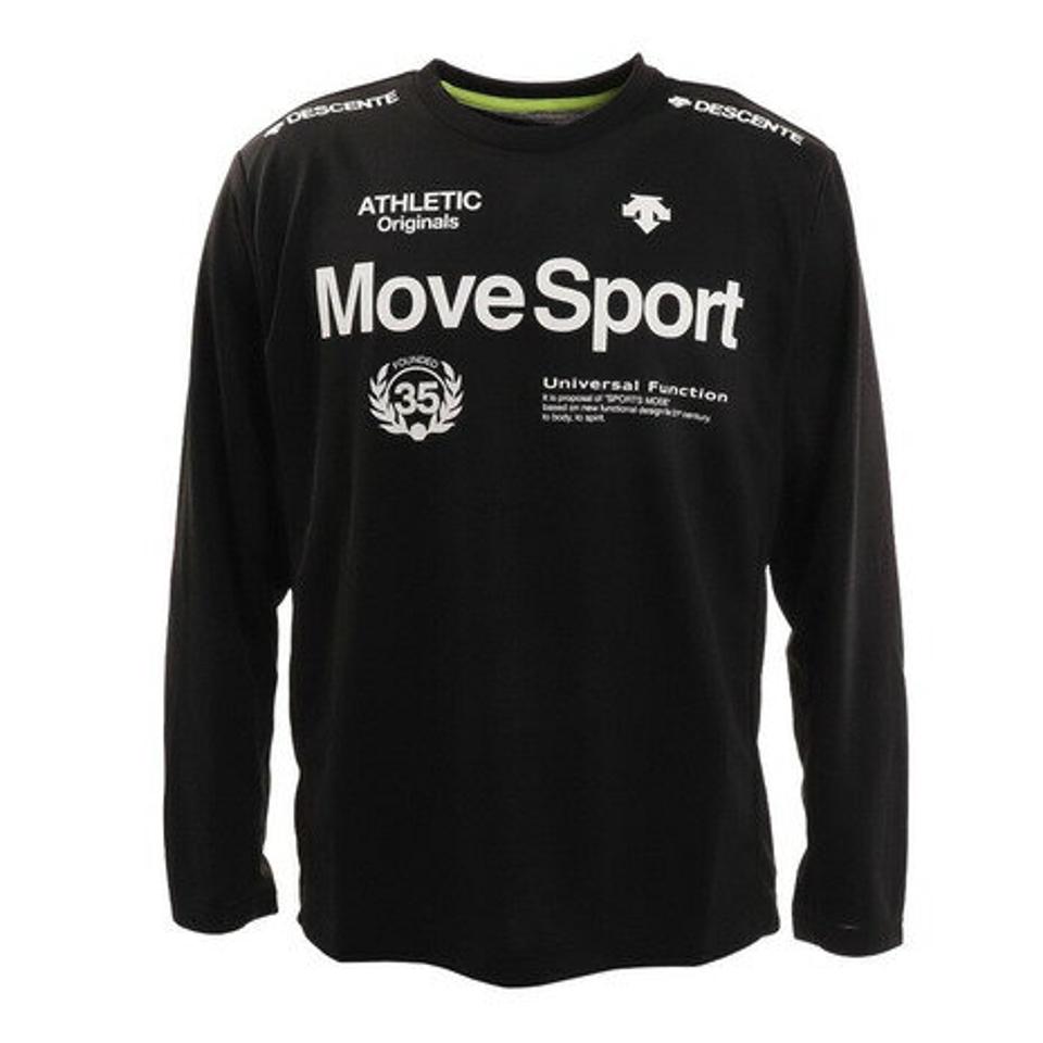 デサント(DESCENTE) ドライ 速乾 UV クール SUNSCREEN ヘザー長袖シャツ DMMTJB51 BKM (メンズ)