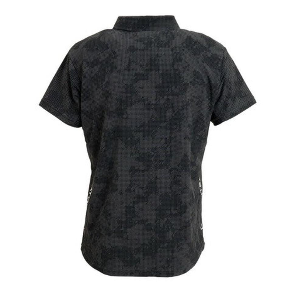 デサント(DESCENTE) SUNSCREEN グラフィックポロシャツ DMMTJA72 BK (メンズ)