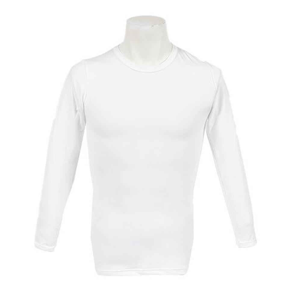 デュアリグ(DUARIG) サッカー ウェア メンズ ストレッチ丸首シャツ 741D8ES065 WHT インナー アンダー シャツ 長袖 (メンズ)