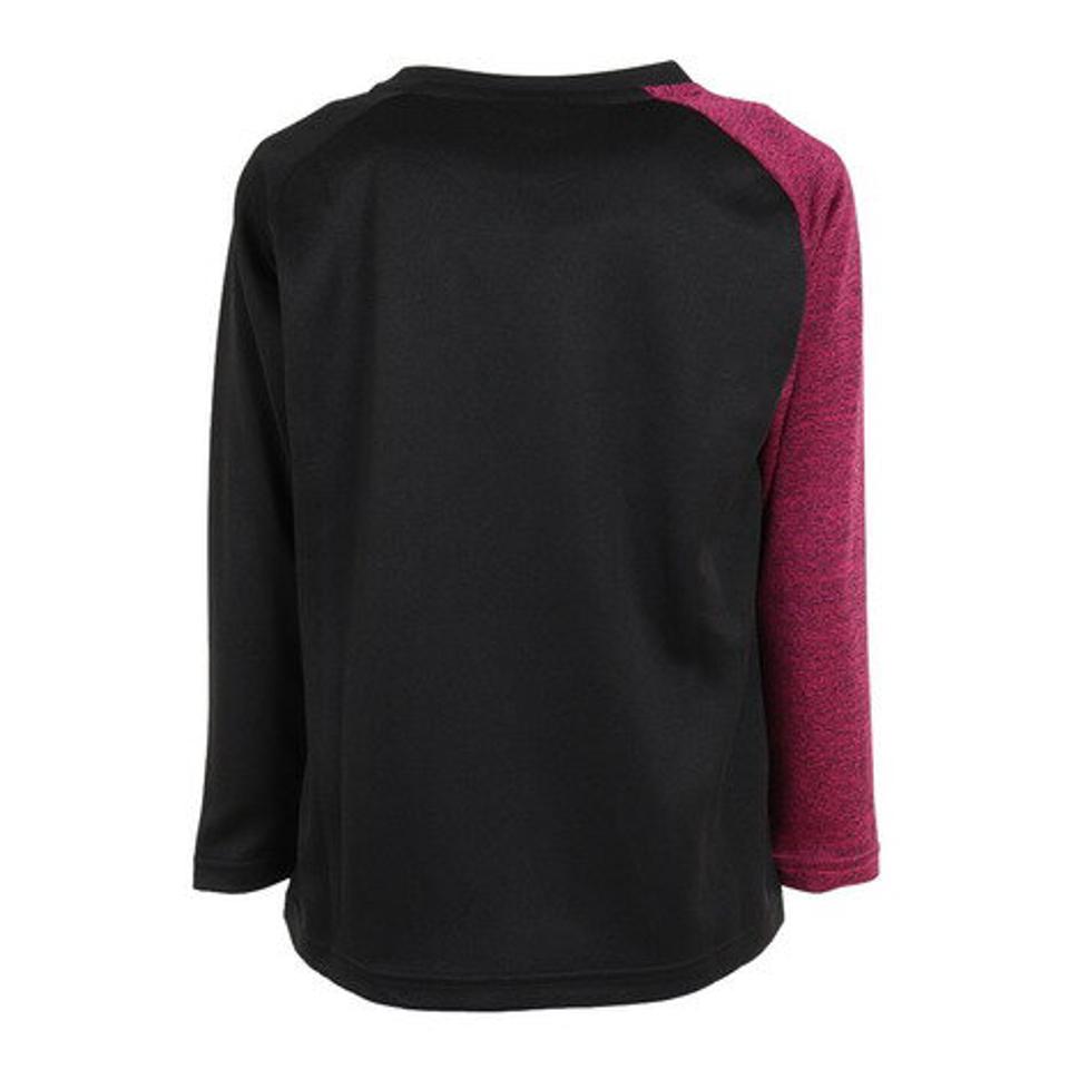 【10/10 24h限定エントリー&対象4店舗買い回りで最大P10倍!】アンブロ(UMBRO) サッカーウェア ジュニア 杢カラー 長袖プラクティスシャツ UUJSJB52 BKPK (キッズ)