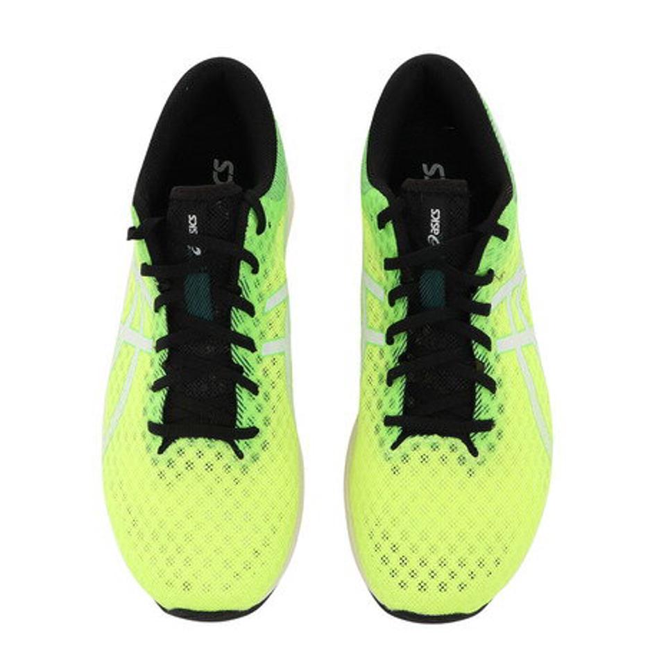 アシックス（ASICS）（メンズ）ランニングシューズ ハイパースピード 2 ワイド フラッシュグリーン 1011B494.750 スニーカー 厚底 プレート 軽量 駅伝 部活