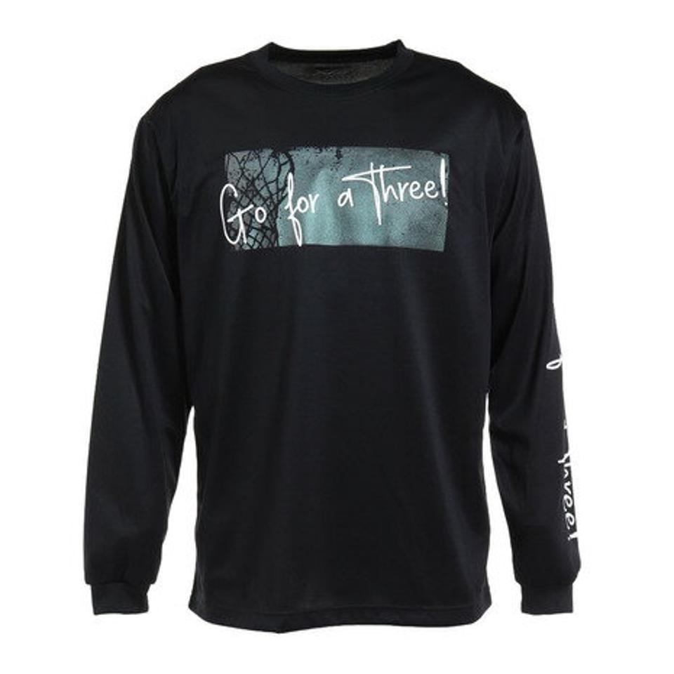 エックスティーエス(XTS)(メンズ)バスケットボールウェア ロンT プリント長袖Tシャツ 751TS2ES0039 BLK