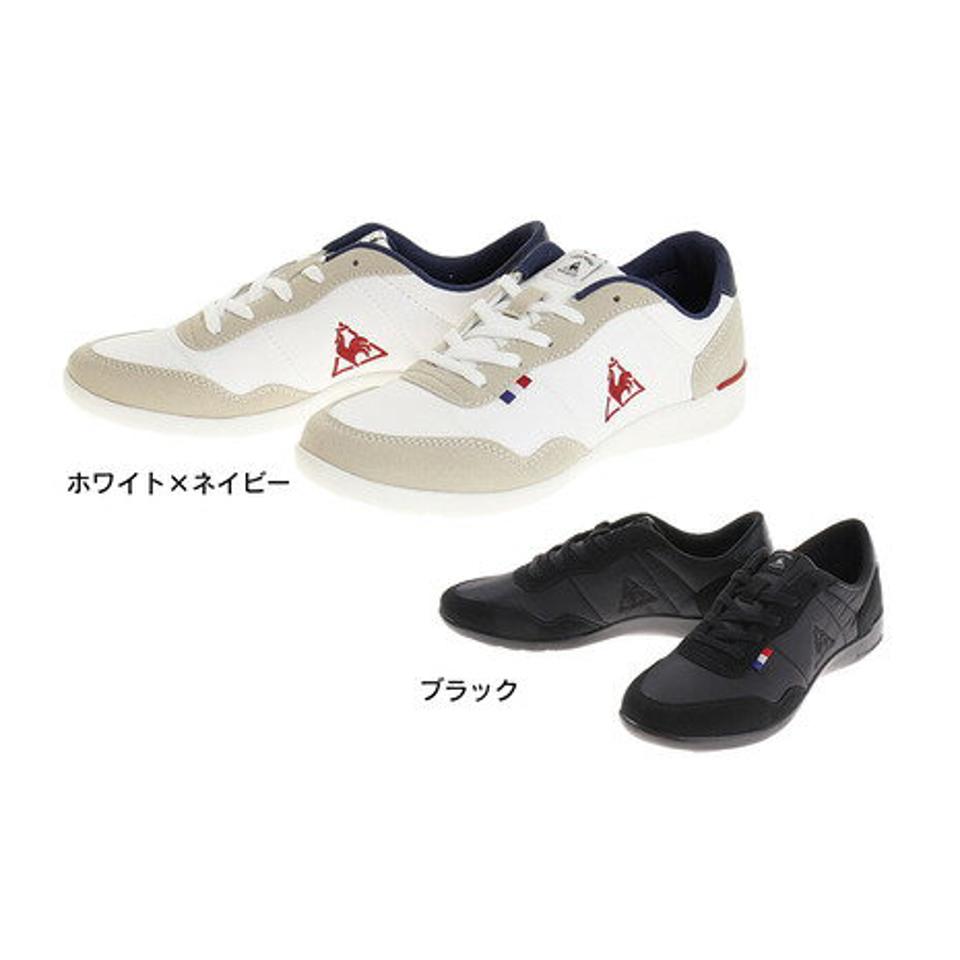 ルコック スポルティフ（Lecoq Sportif）（レディース） レディース スニーカー スエード 黒 セギュール 3 ワイド ホワイトネイビー ブラック QL3NJC05 F