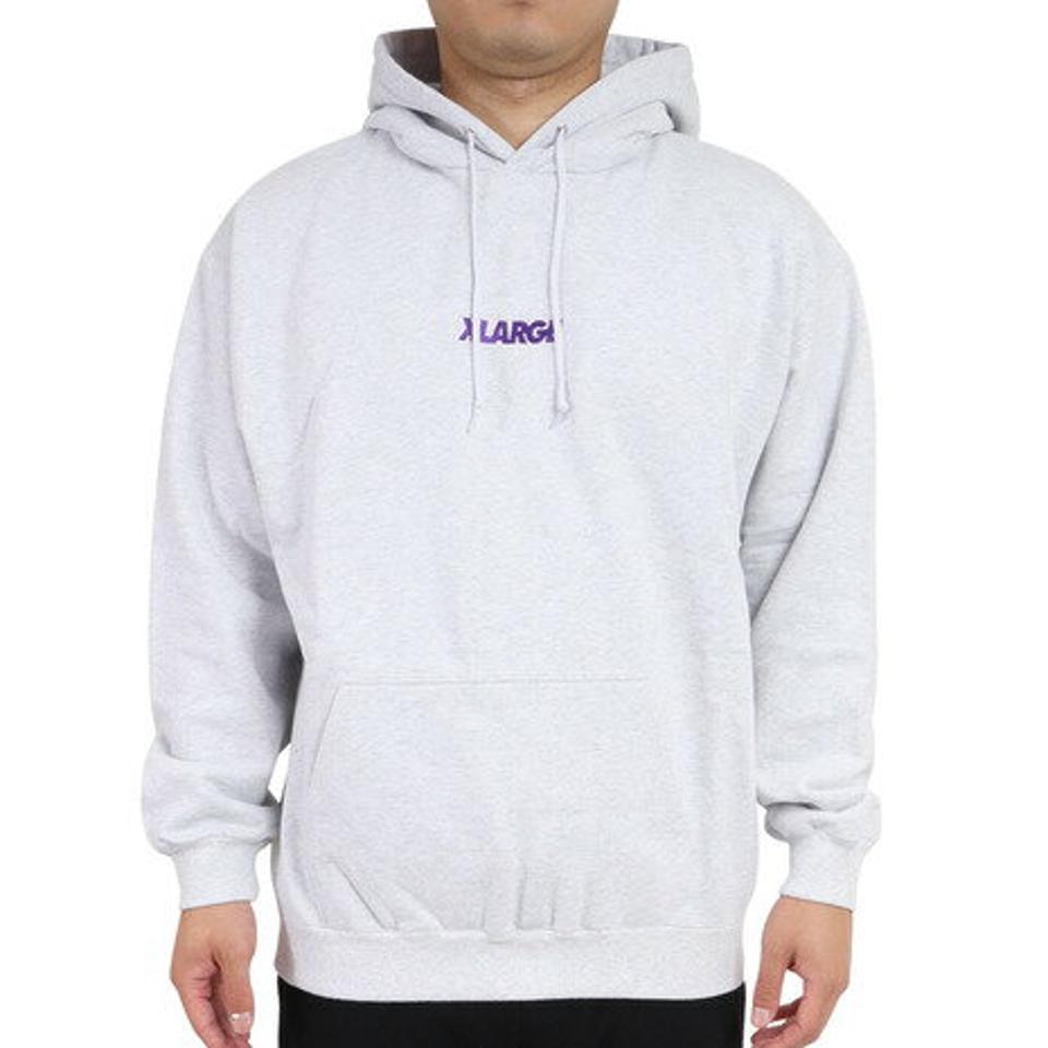 エクストララージ(XLARGE)(メンズ)STANDARD ロゴ プルオーバー フードスウェット 101223012010-ASH