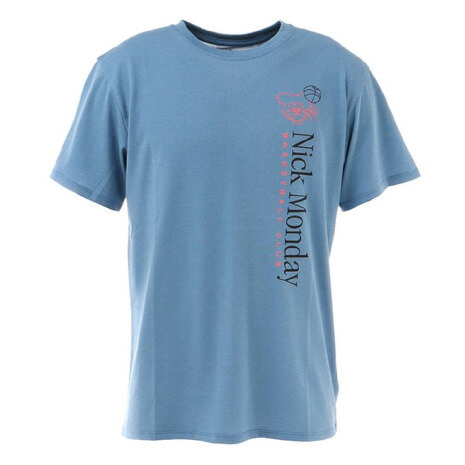 【10/10 24h限定エントリー&対象4店舗買い回りで最大P10倍!】アクター(AKTR) NICK MONDAY BASKETBALL CLUB Tシャツ 121-005005 BL バスケットボールウェア (メンズ)