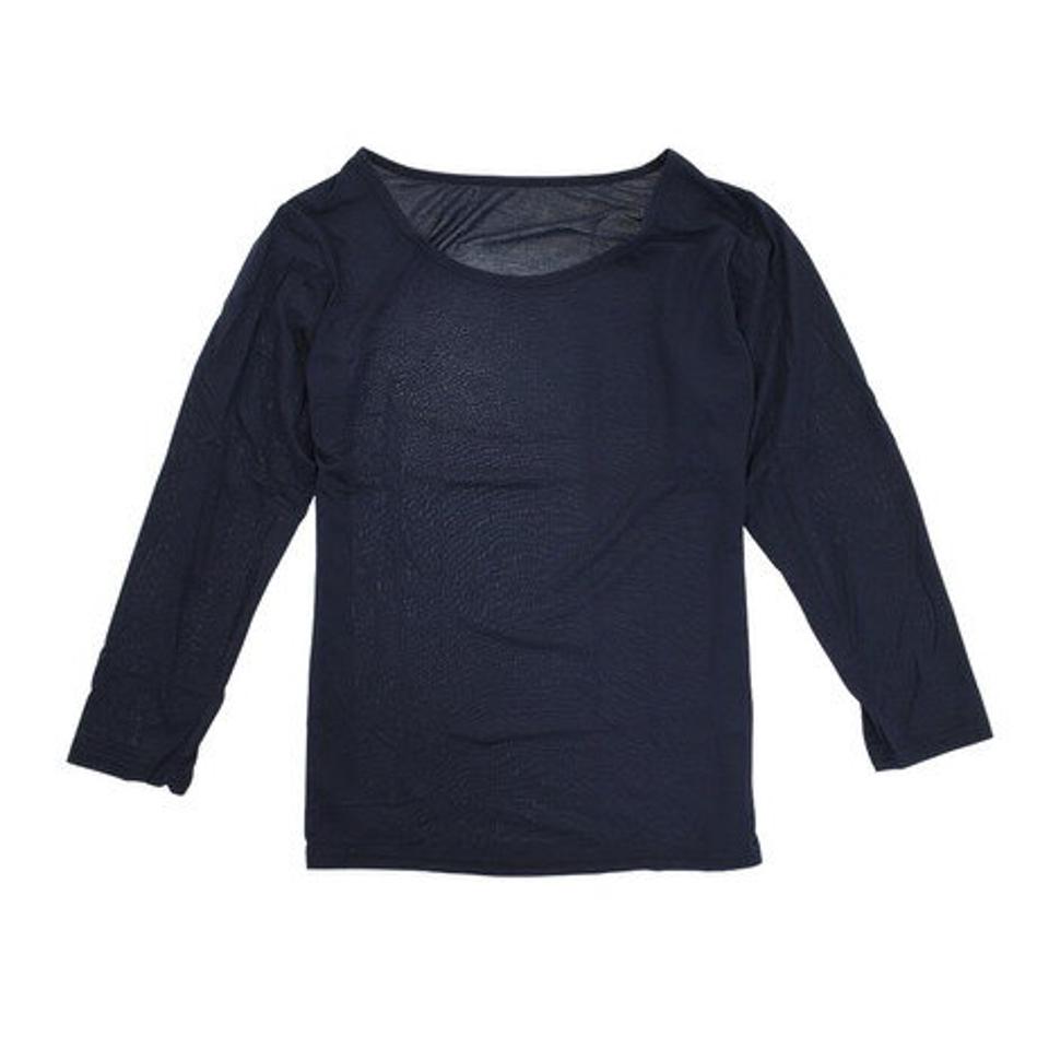 デュアリグ(DUARIG)(レディース)ヒートクロス 薄手9分袖 クルーネックアンダーシャツ 892D1ES2607 NVY 防寒