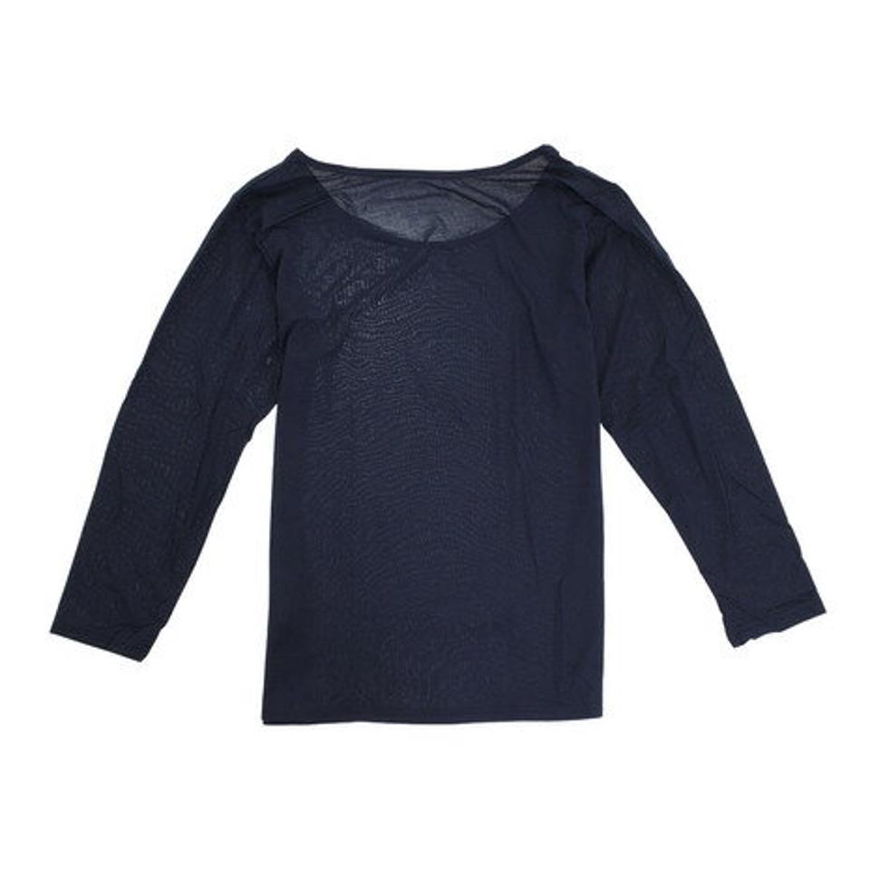 デュアリグ(DUARIG)(レディース)ヒートクロス 薄手9分袖 クルーネックアンダーシャツ 892D1ES2607 NVY 防寒