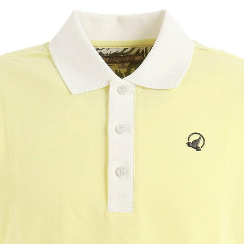 【10/10 24h限定エントリー&対象4店舗買い回りで最大P10倍!】本間ゴルフ(HONMA) ゴルフウェア シードステッチ半袖シャツ 031731108YE (メンズ)