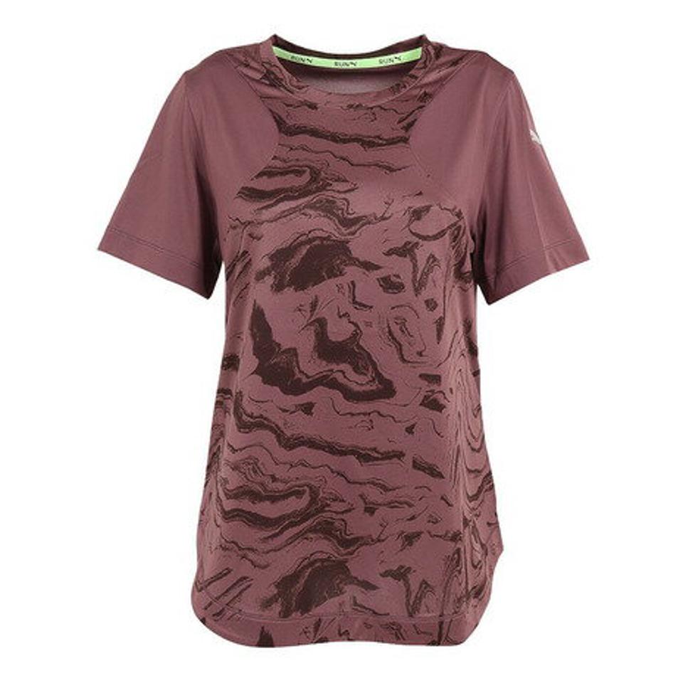 プーマ(PUMA) ランニング AOP 半袖Tシャツ 522782 75 BRW (レディース)