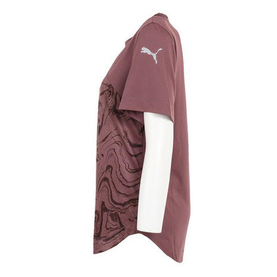 プーマ(PUMA) ランニング AOP 半袖Tシャツ 522782 75 BRW (レディース)