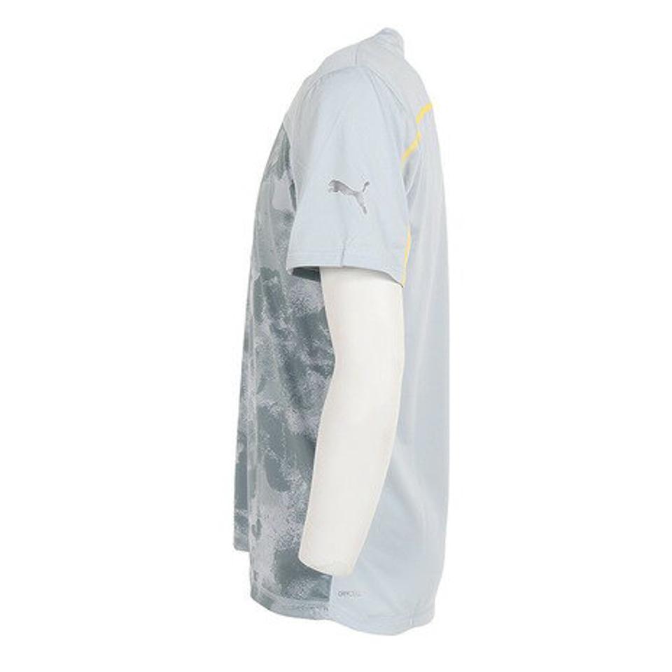 プーマ(PUMA)(メンズ)ランニング AOP 半袖Tシャツ 522907 80 GRY