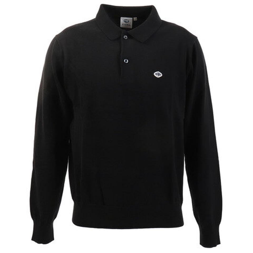 フィドラ(FIDRA) ゴルフウェア ポロシャツ メンズ ニット長袖ポロシャツ FD5GTJ81 BLK (メンズ)