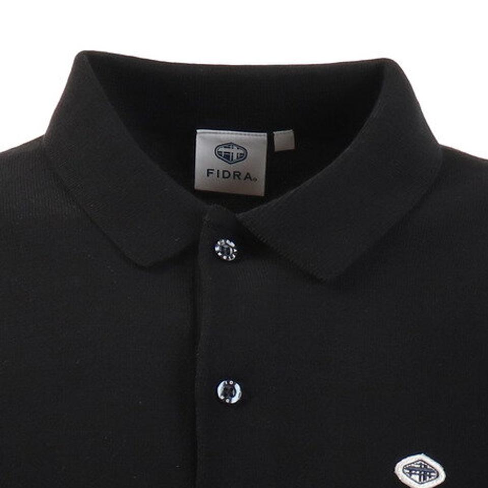 フィドラ(FIDRA) ゴルフウェア ポロシャツ メンズ ニット長袖ポロシャツ FD5GTJ81 BLK (メンズ)