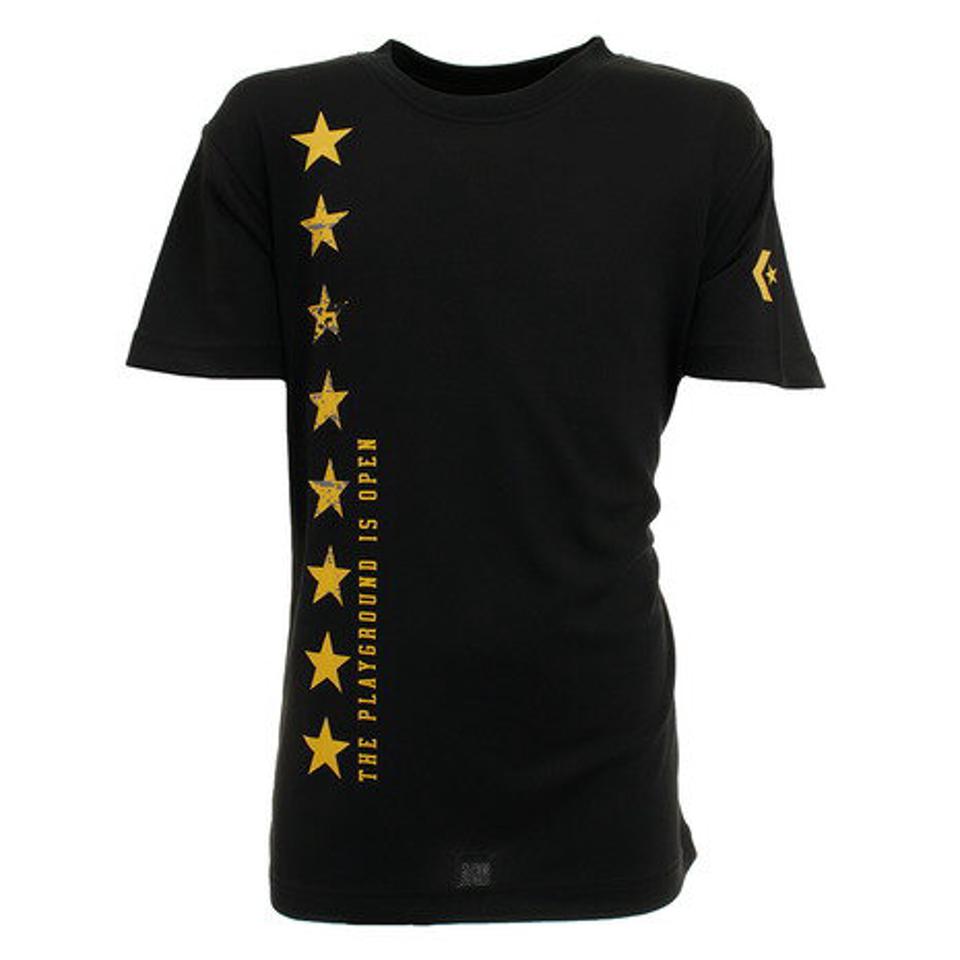 【2点以上10%OFFクーポン 10/7まで】コンバース(CONVERSE) Tシャツ ジュニア 半袖 プリント CBA401358-1982 バスケットボール ウェア (キッズ)