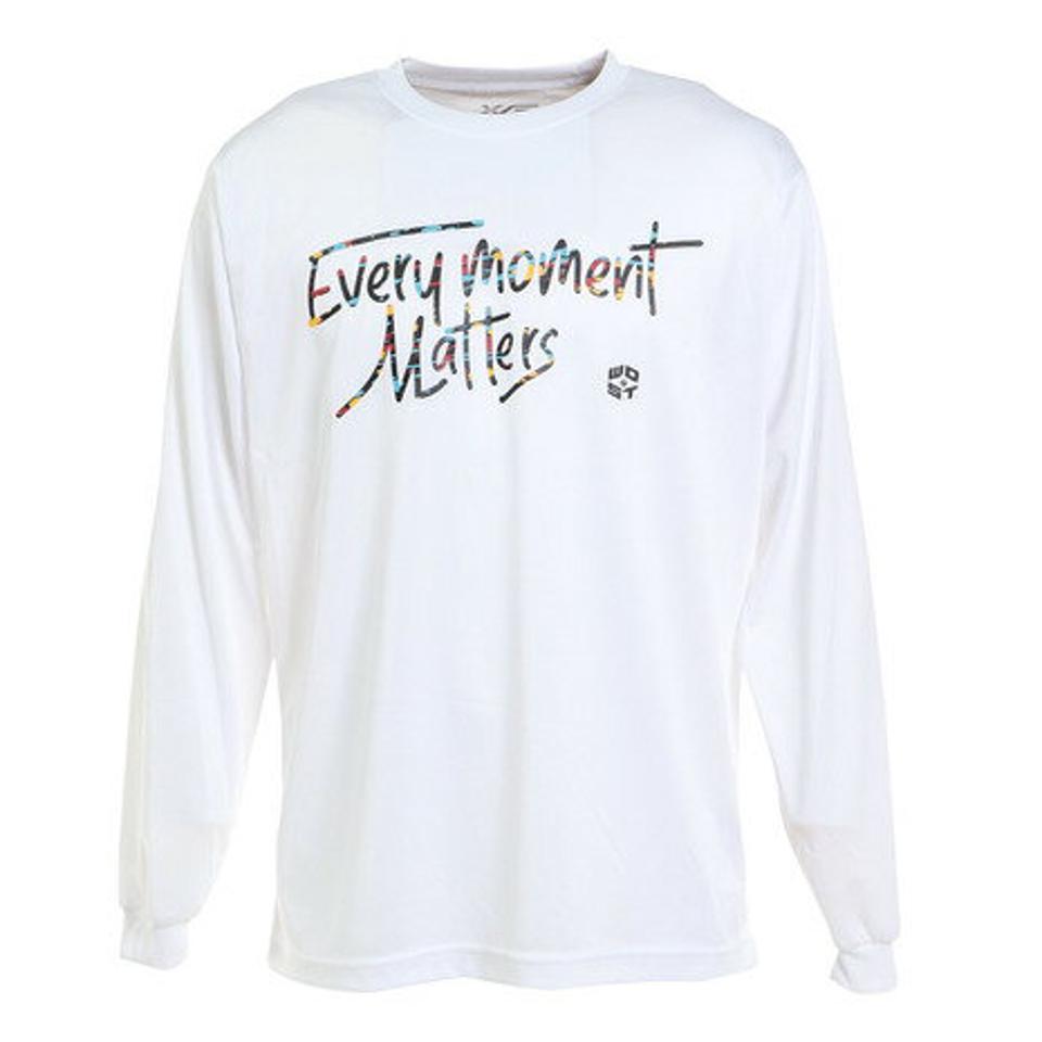 【2点10%OFFクーポン 11/4まで】エックスティーエス(XTS) バスケットボールウェア ロンT プリント長袖Tシャツ 751TS2ES0042 WHT (メンズ)