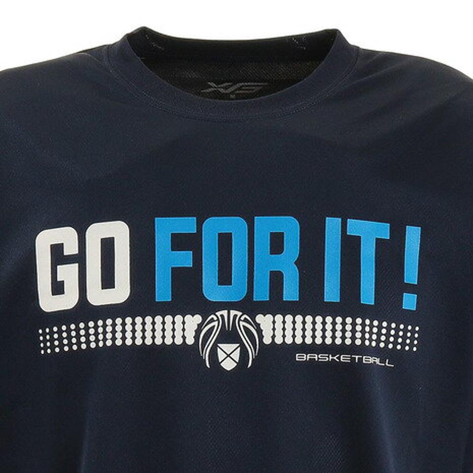 【2点以上10%OFFクーポン 10/7まで】エックスティーエス(XTS) ドライ 吸汗速乾 長袖Tシャツ 751G0ES1627 NVY バスケットボールウェア