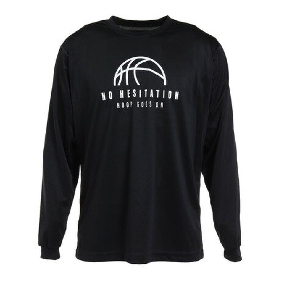 【2点10%OFFクーポン 10/21まで】エックスティーエス(XTS) バスケットボールウェア プリント長袖Tシャツ 751TS2ES0037 BLK (メンズ)