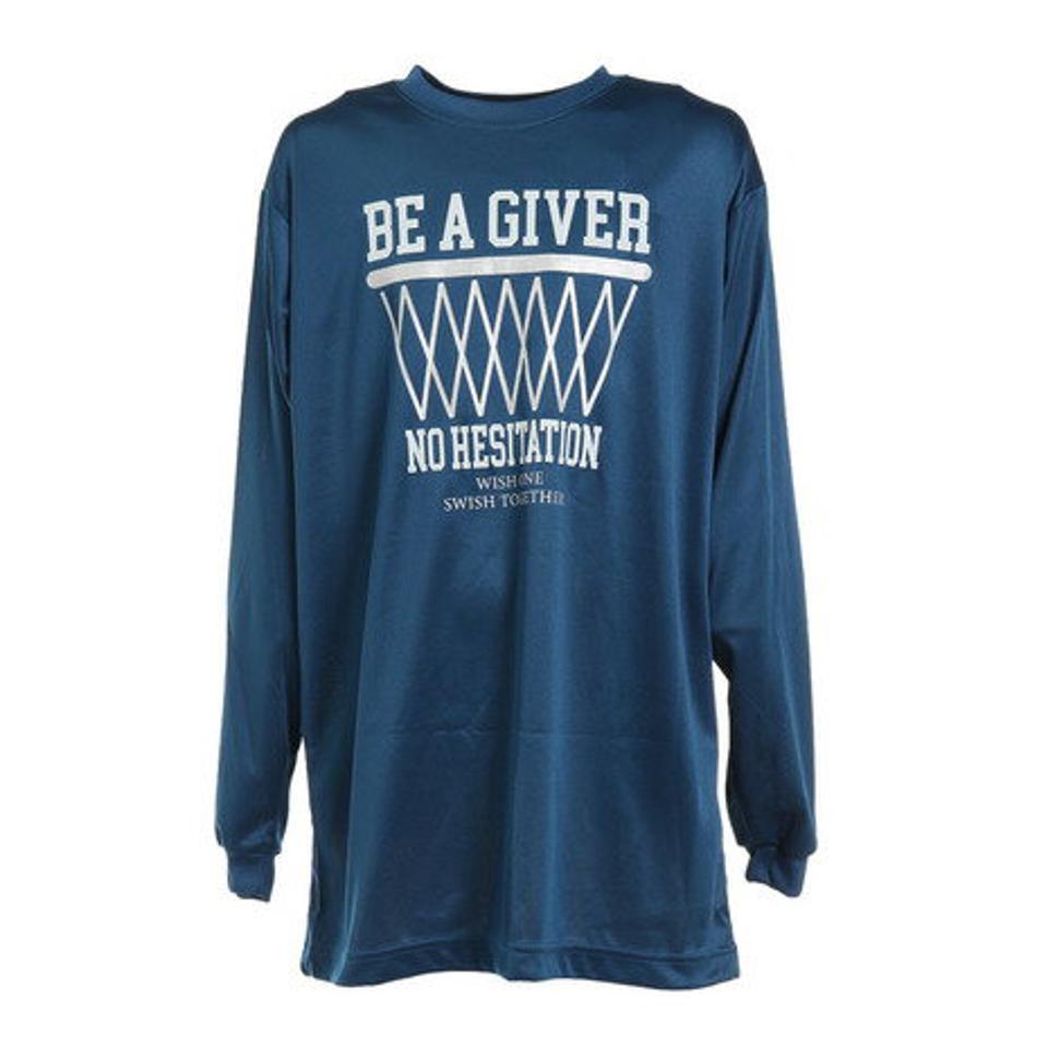 【3点10%OFFクーポン対象！2/15まで】エックスティーエス（XTS）（キッズ）バスケットボールウェア ロンT ジュニア ドライプラス メッセージTシャツ 751TS2ES0034