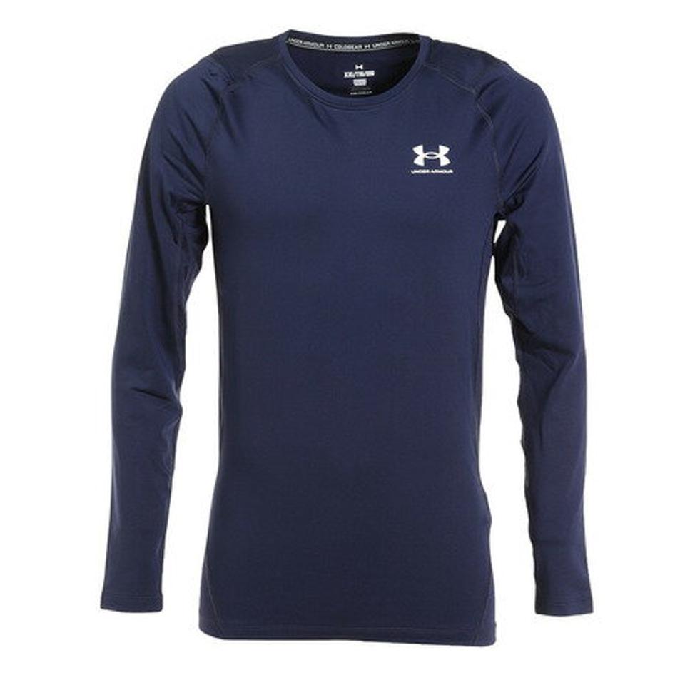 アンダーアーマー(UNDER ARMOUR)(メンズ)長袖Tシャツ メンズ 着圧 コールドギアアーマー クルーシャツ 1375528 410 速乾