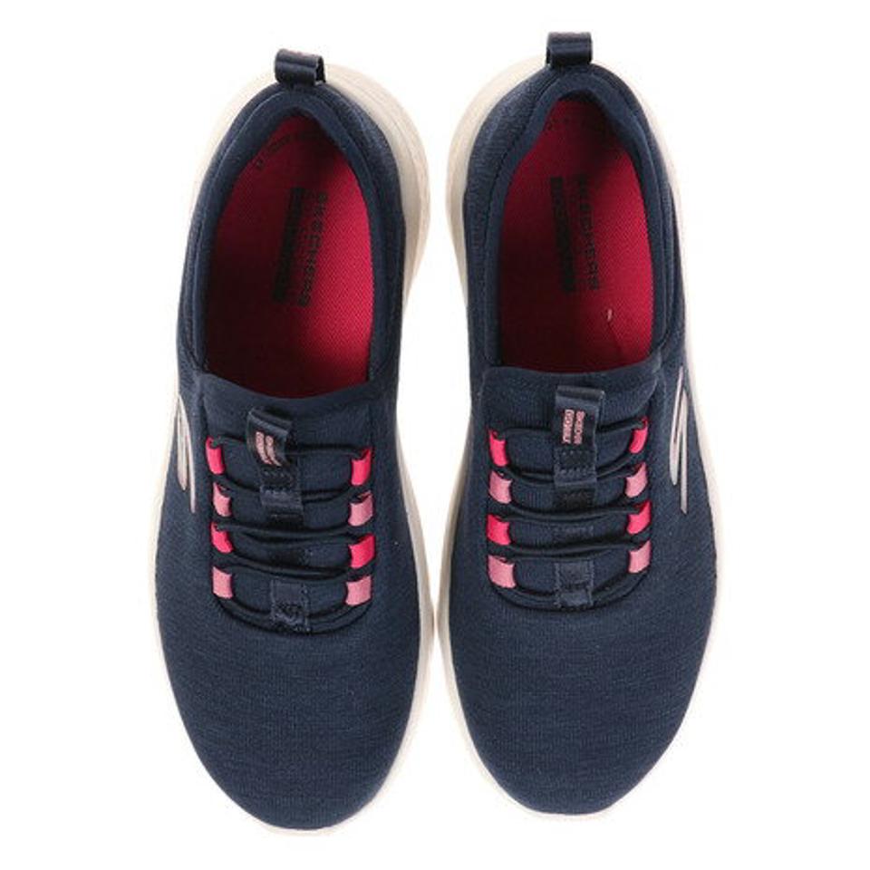 スケッチャーズ（SKECHERS）（レディース）スニーカー 紺 ゴーウォークフレックス ルーシー GO WALK FLEX-LUCY ネイビー 124956-NVY ウォーキング 軽量