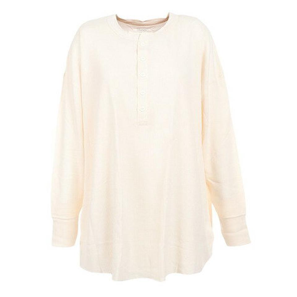 【10/10 24h限定エントリー&対象4店舗買い回りで最大P10倍!】ヘインズ(Hanes) サーマルヘンリ—ネック 長袖Tシャツ HW4-W503 020 (レディース)