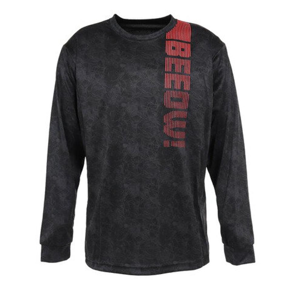 エックスティーエス（XTS）（メンズ）陸上ウェア シャツ 陸上グラフィック 長袖Tシャツ 771G1ES8202BLK
