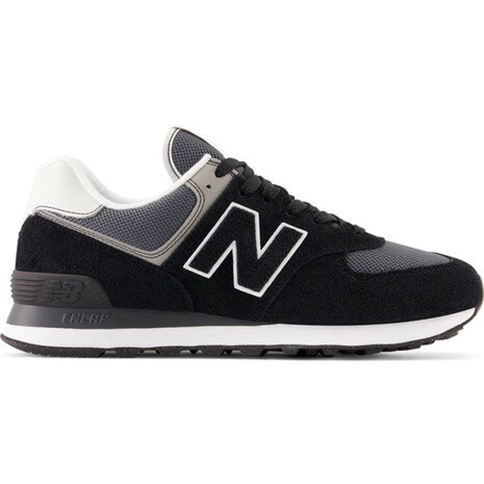 ニューバランス（new balance）（メンズ）574 ブラック 黒 U574BS2D スニーカー スポーツシューズ カジュアル 運動 靴 通勤 通学 スエード ナイロン シンプル