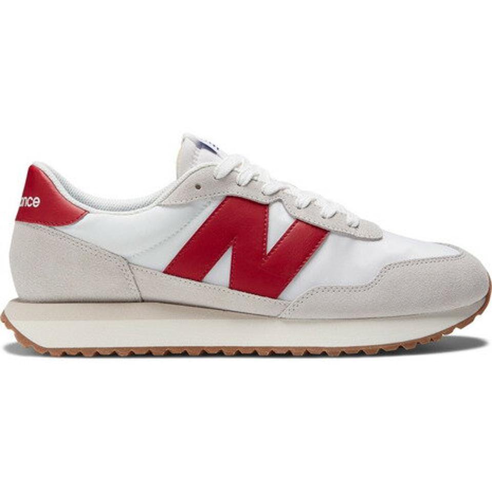 【10/25 24h限定 エントリー＆対象3店舗買い回りで最大P10倍！】ニューバランス（new balance）（メンズ、レディース）スニーカー 237 赤 レッド MS237RGD ビックロゴ 厚底 リンクコーデ カジュアルシューズ 通勤 通学