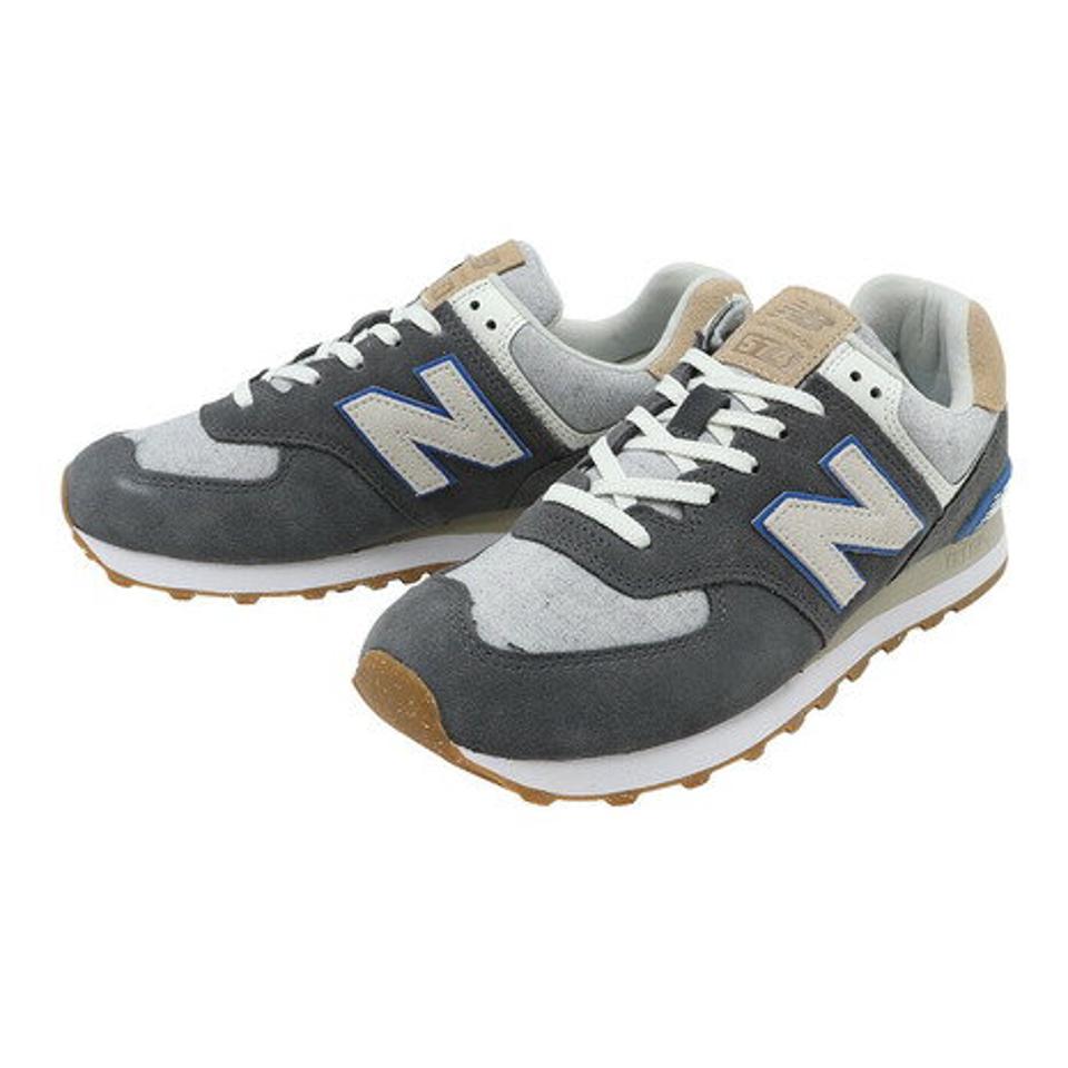 ニューバランス（new balance）（メンズ、レディース）574 ブラック黒 U574SS2 D スニーカー スポーツシューズ カジュアル スエード シンプル 通学 学生 運動