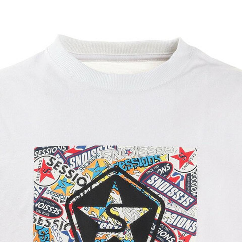 セッションズ（SESSIONS） Tシャツ メンズ 長袖 オールドボックスロゴ 217163 WHT （メンズ）