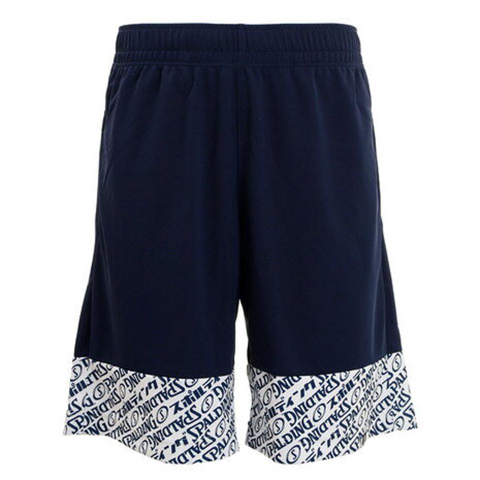 スポルディング（SPALDING）（メンズ）バスパン プラクティスパンツ ロゴグラフィック SMP191070 【バスケットボール ハーフパンツ 練習着 メンズ】