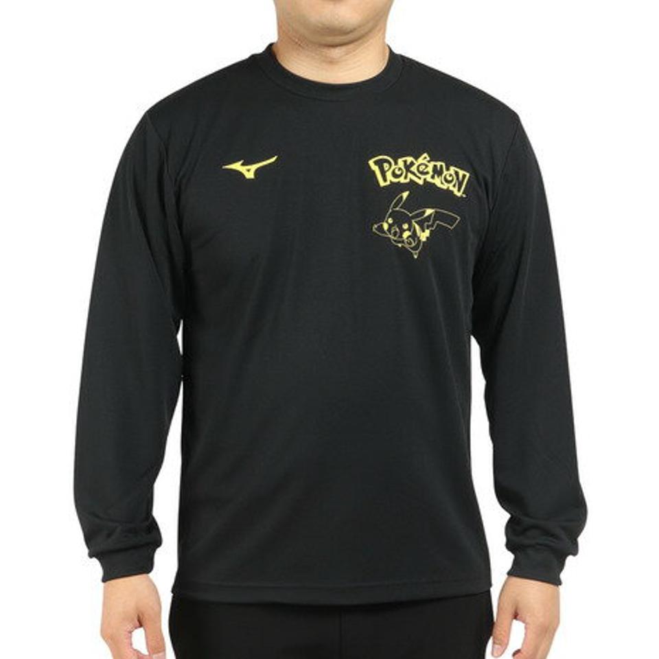 ミズノ(MIZUNO) バドミントンウェア ポケモン 長袖Tシャツ 72JA2P0109 (メンズ、レディース)
