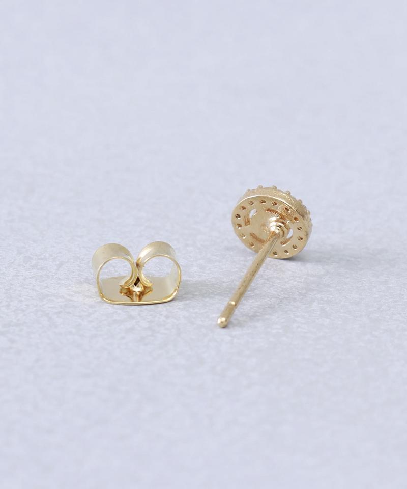 ガラスキュービックミニピアス