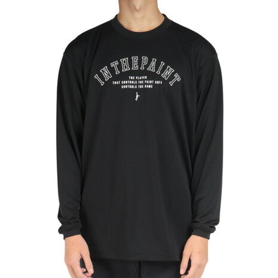 【3/5 24h限定 エントリー＆対象4店舗買い回りで最大P10倍！】インザペイント（IN THE PAINT）（メンズ）バスケットボールウェア ロンT 長袖Tシャツ ITP22408BLK