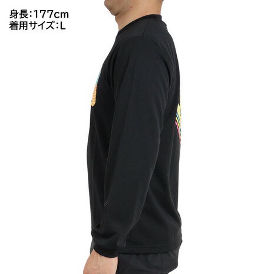 ブラックナイト（blackknight） バドミントンウェア ドライロングTシャツ T-2254-BLA （メンズ、レディース）