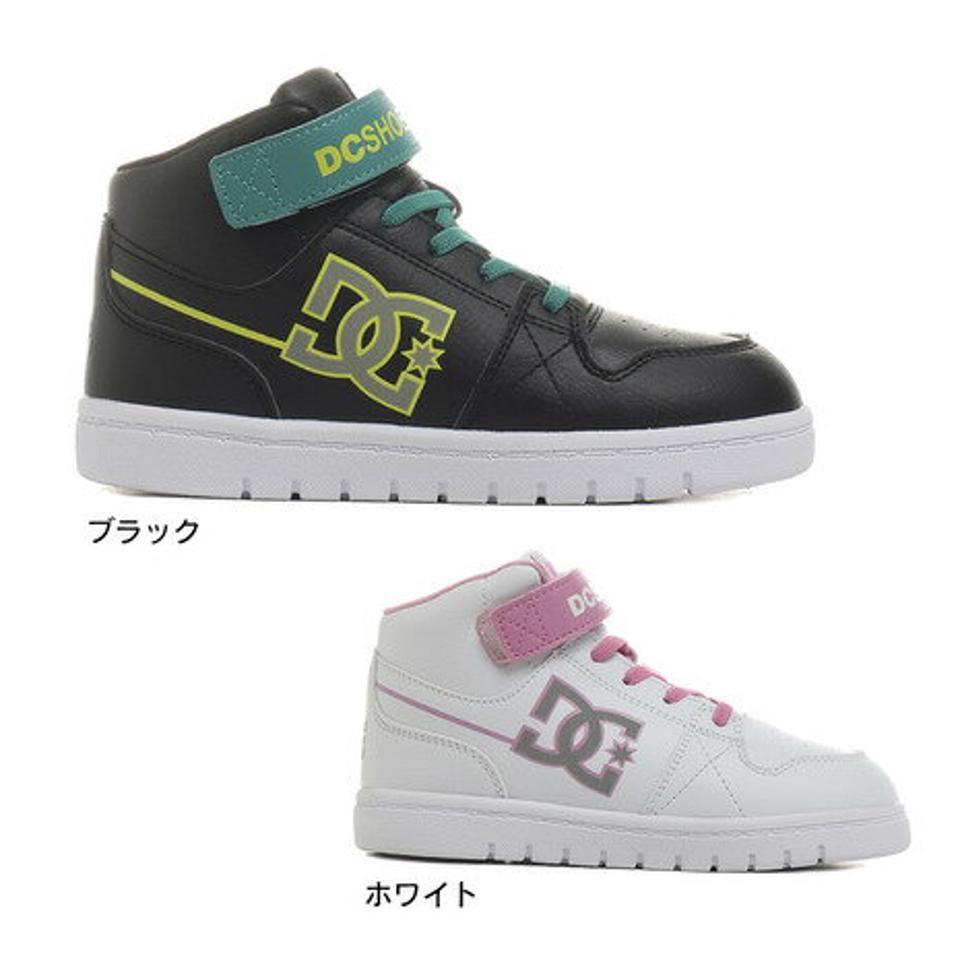 ディーシー・シュー（DC SHOE） KSユニバーシティミッド EV SN KS UNIVERSITY MID EV SN ブラック ホワイト 21FWDK214602 スニーカー シューズ （キッズ）
