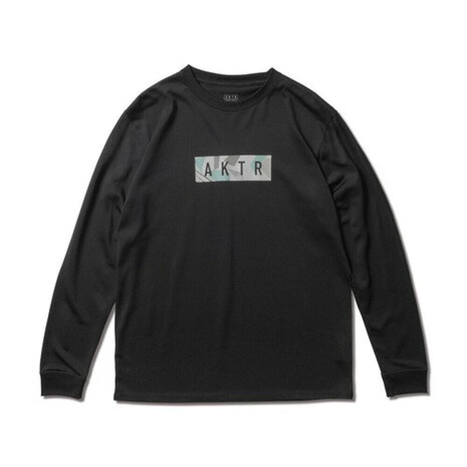 アクター（AKTR） バスケットボールウェア ロンT POLYGON CAMO 長袖 Tシャツ LOGO 221-013005 BK （メンズ）