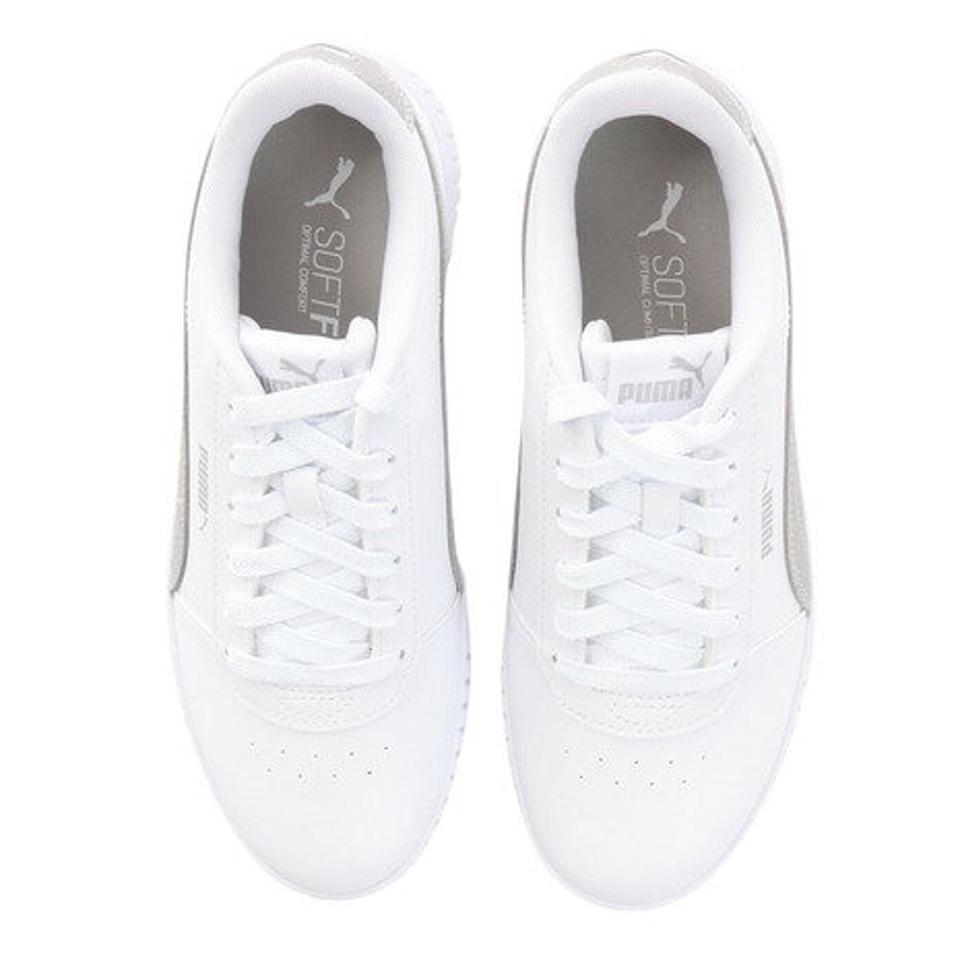 プーマ（PUMA）（レディース）キャリーナ 2.0 ディストレスト ブラック ゴールド 黒 38762201 スニーカー スポーツシューズ カジュアル ローカット 運動 厚底